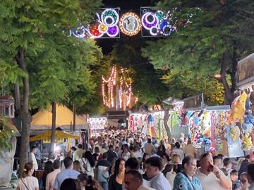 Ambiente de feria en Baena