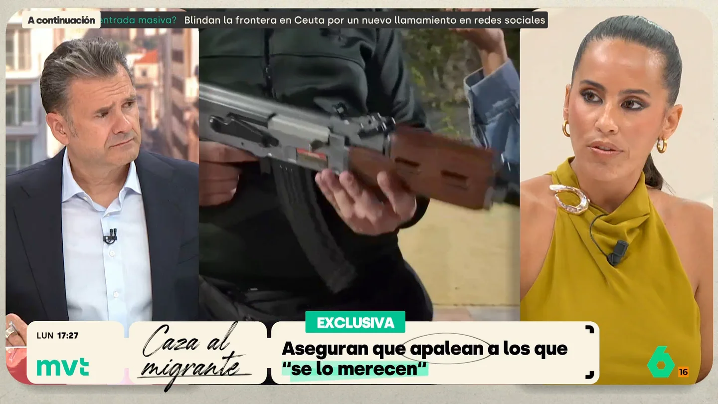 Marina Valdés, sobre Ceuta: "Es una ciudad poliédrica donde conviven realidades extremas y ninguna invalida a la otra" La periodista ha acompañado a un grupo de ceutíes que se dedican a patrullar por la ciudad buscando inmigrantes que, en su opinión, no merecen estar en la ciudad. Su presencia genera opiniones variadas entre los ciudadanos.
