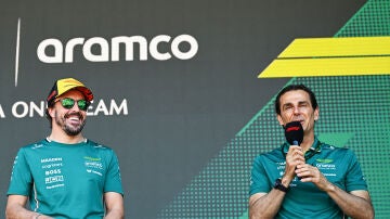 Fernando Alonso y Pedro de la Rosa