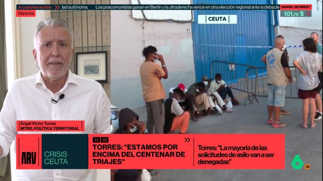 Torres manda un mensaje a quienes intentan cruzar la frontera a Ceuta: "No van a tener la posibilidad de quedarse"