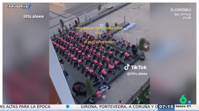 Alfonso Ar&uacute;s, tajante con el hotel que despierta a sus hu&eacute;spedes con zumba: "Me cambio, &iexcl;es una rave!"