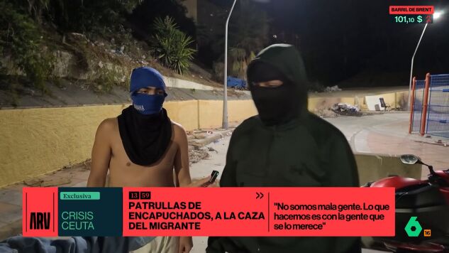 Patrullas de encapuchados en Ceuta