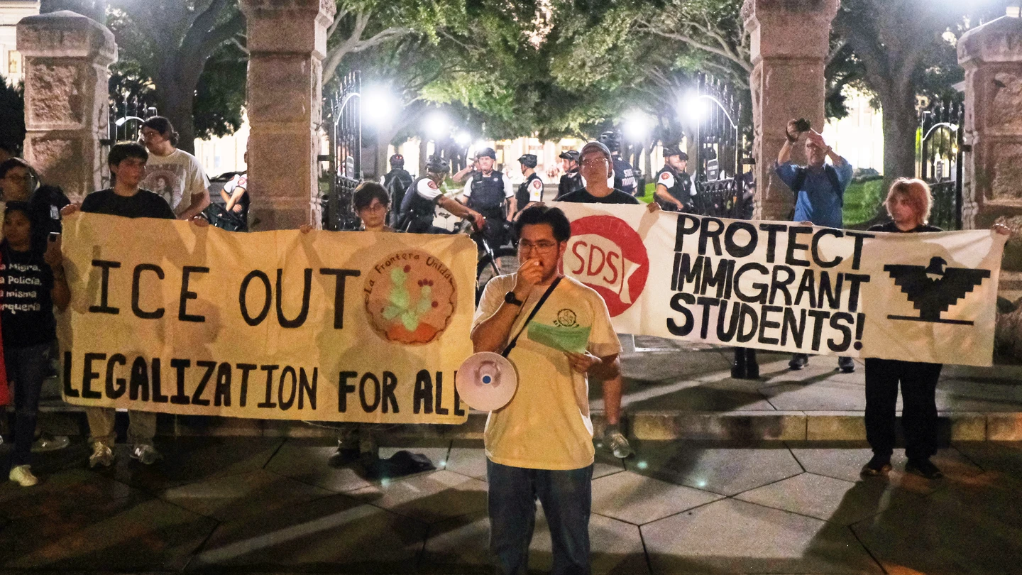 Protesta contra ICE en Austin, Texas (EEUU), donde un agente disparó a un migrante venezolano Protesta contra ICE en Austin, Texas (EEUU), donde un agente disparó a un migrante venezolano