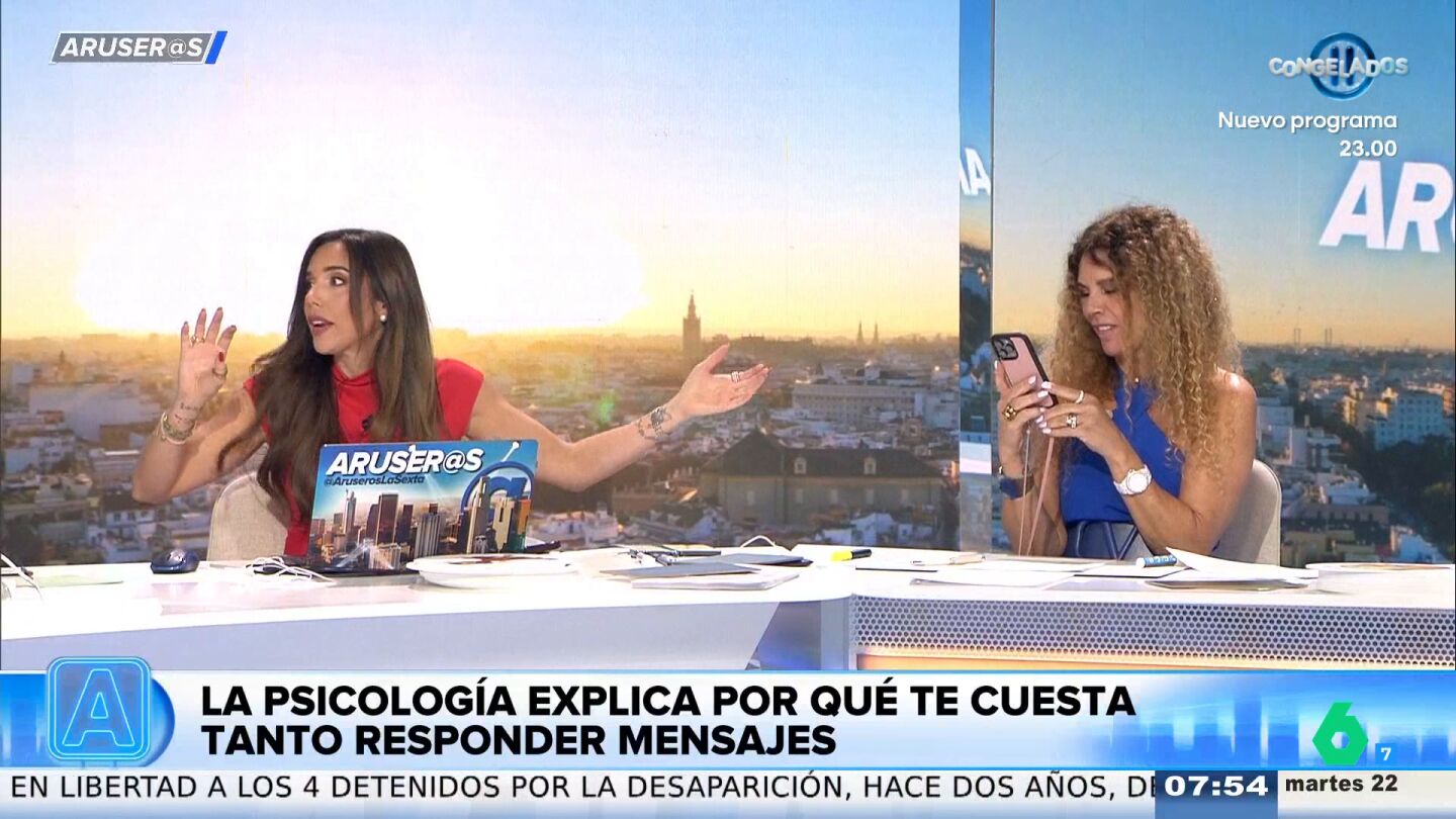 El 'zasca' de Tatiana Ar&uacute;s a Angie C&aacute;rdenas tras quejarse de los que no responden: "&iexcl;Lo dices t&uacute;, que tardas 300 d&iacute;as!"