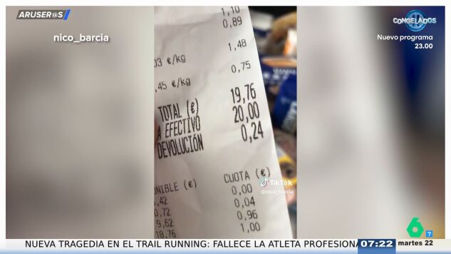 Los colaboradores de Aruser@s no dan cr&eacute;dito a una compra de 20 euros para comer toda la semana