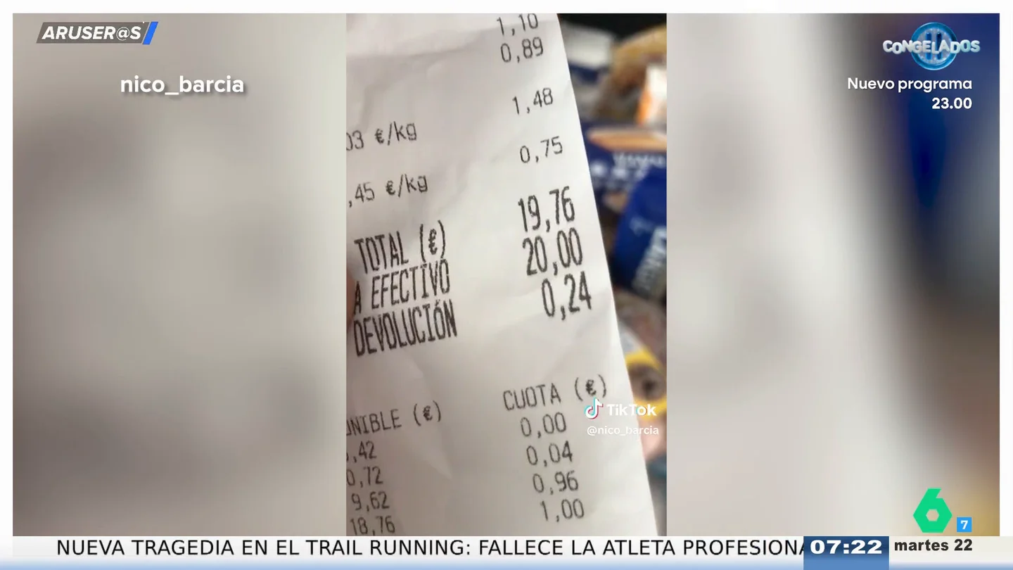 Los colaboradores de Aruser@s no dan crédito a una compra de 20 euros para comer toda la semana Los colaboradores de Aruser@s no dan crédito a una compra de 20 euros para comer toda la semana