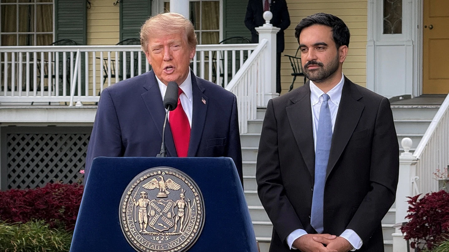 El presidente de Estados Unidos, Donald Trump, y el alcalde de Nueva York, Zohran Mamdani, hablan con los periodistas tras su reunión en Gracie Mansion El presidente de Estados Unidos, Donald Trump, y el alcalde de Nueva York, Zohran Mamdani, hablan con los periodistas tras su reunión en Gracie Mansion