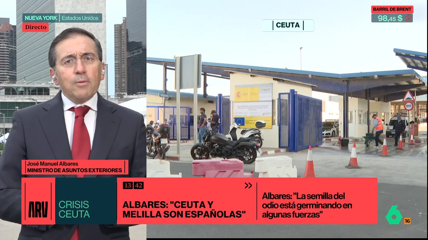 Albares tacha de “disparate” plantear una cosoberanía de Ceuta y Melilla con Marruecos: “Bajo ningún concepto” Albares tacha de “disparate” plantear una cosoberanía de Ceuta y Melilla con Marruecos: “Bajo ningún concepto”