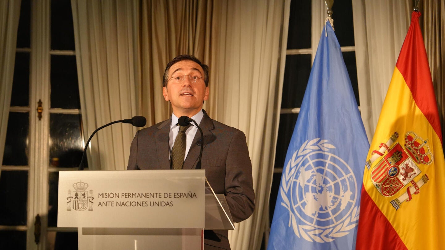  ministro de Asuntos Exteriores espa&ntilde;ol, Jos&eacute; Manuel Albares, en Nueva York