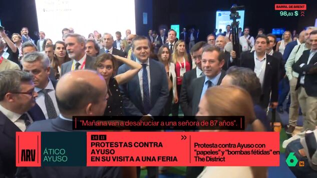 Protesta del Sindicato de Inquilinas contra Ayuso en Madrid