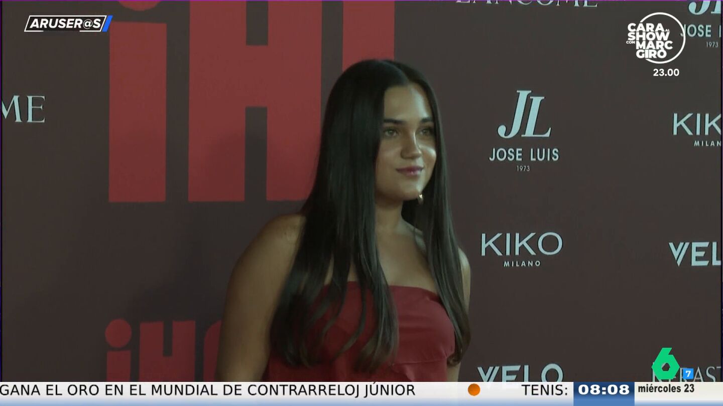 Daniella Bustamante, hija de Paula Echevarr&iacute;a y David Bustamante, debuta en solitario en la alfombra roja tras cumplir la mayor&iacute;a de edad
