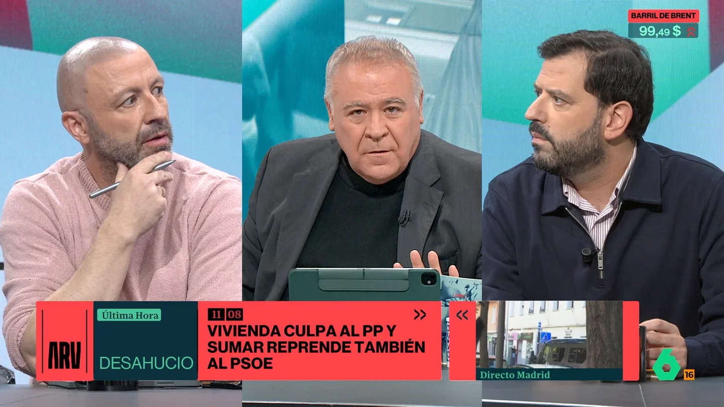 Ferreras, sobre el desahucio de Mari Carmen: "Les pediría a los políticos que dejen de tirarse la mierda unos a otros porque es una responsabilidad compartida" Ferreras, sobre el desahucio de Mari Carmen: "Les pediría a los políticos que dejen de tirarse la mierda unos a otros porque es una responsabilidad compartida"