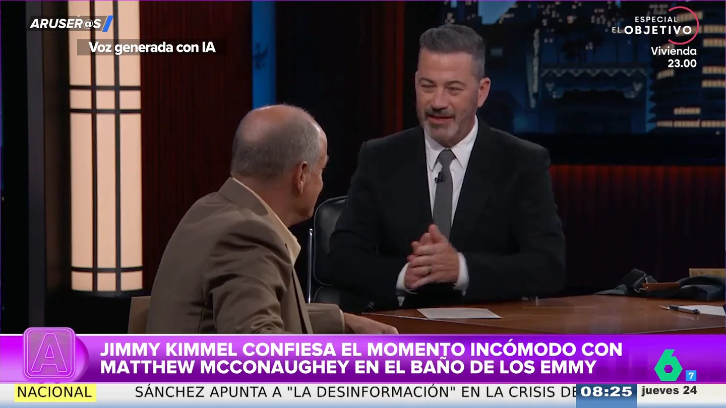 El incómodo momento de Jimmy Kimmel con Matthew McConaughey en el baño de los Emmy: "¿Tienes el pene fuera?" El incómodo momento de Jimmy Kimmel con Matthew McConaughey en el baño de los Emmy: "¿Tienes el pene fuera?"