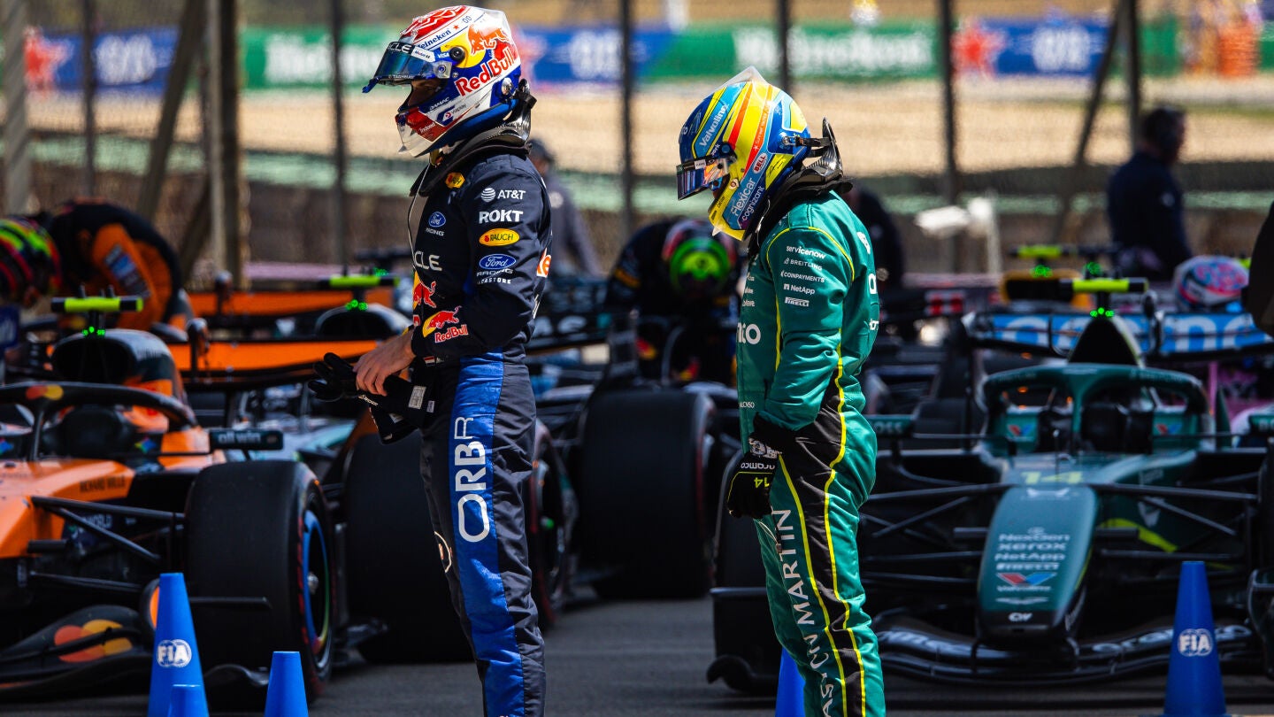 Max Verstappen y Fernando Alonso