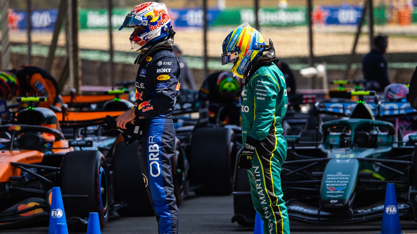 Max Verstappen y Fernando Alonso Max Verstappen y Fernando Alonso
