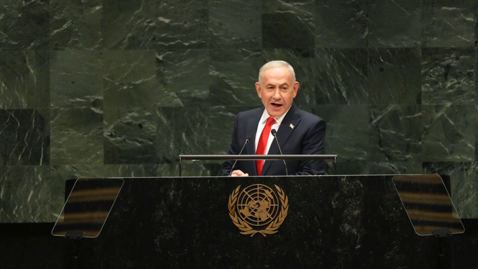 Delegados abandonan Asamblea de la ONU durante discurso de Netanyahu en Nueva York