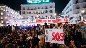 Acampada en Sol contra el drama de la vivienda