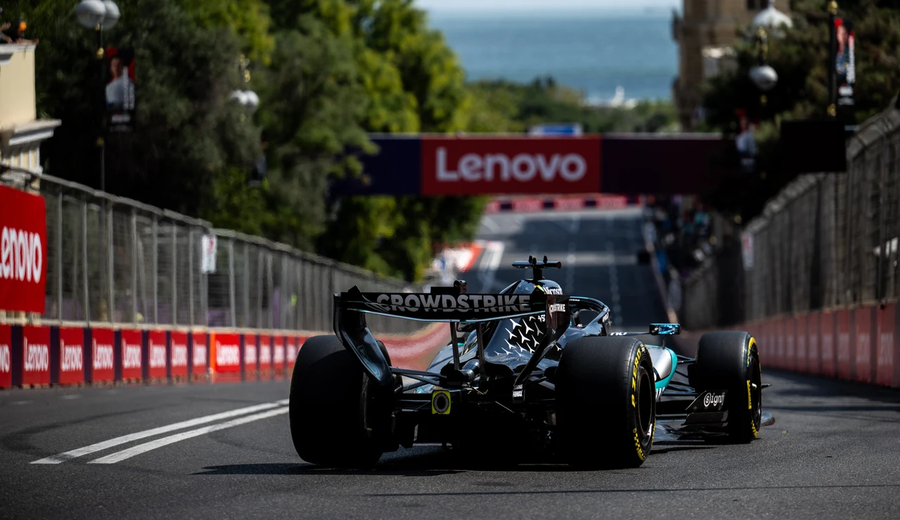 George Russell en el GP de Azerbaiyán