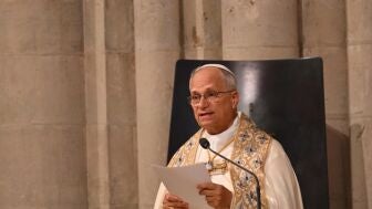 El papa Le&oacute;n XIV durante su visita a Francia