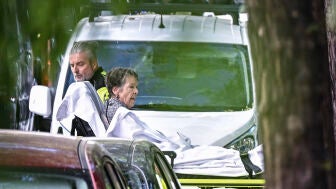 Maricarmen, una anciana de 87 a&ntilde;os tras ser desahuciada este mi&eacute;rcoles de su vivienda