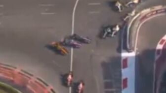 Franco Colapinto, Lando Norris y Pierre Gasly 