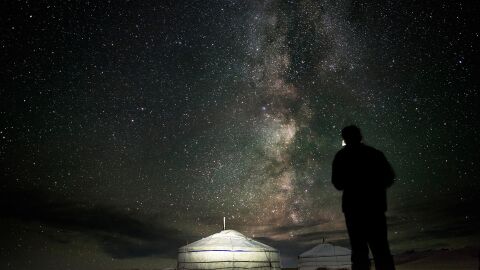 Cielo nocturno en Mongolia