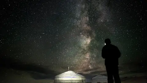 Cielo nocturno en Mongolia Cielo nocturno en Mongolia