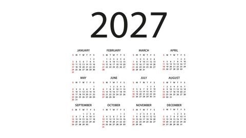 Calendario laboral 2027