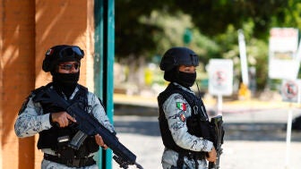 Dos militares mexicanos en Morelos en una imagen de archivo
