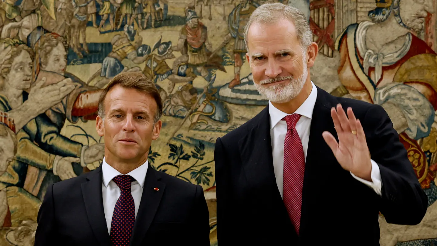 El rey Felipe VI y el presidente de Francia, Emmanuel Macron El rey Felipe VI y el presidente de Francia, Emmanuel Macron