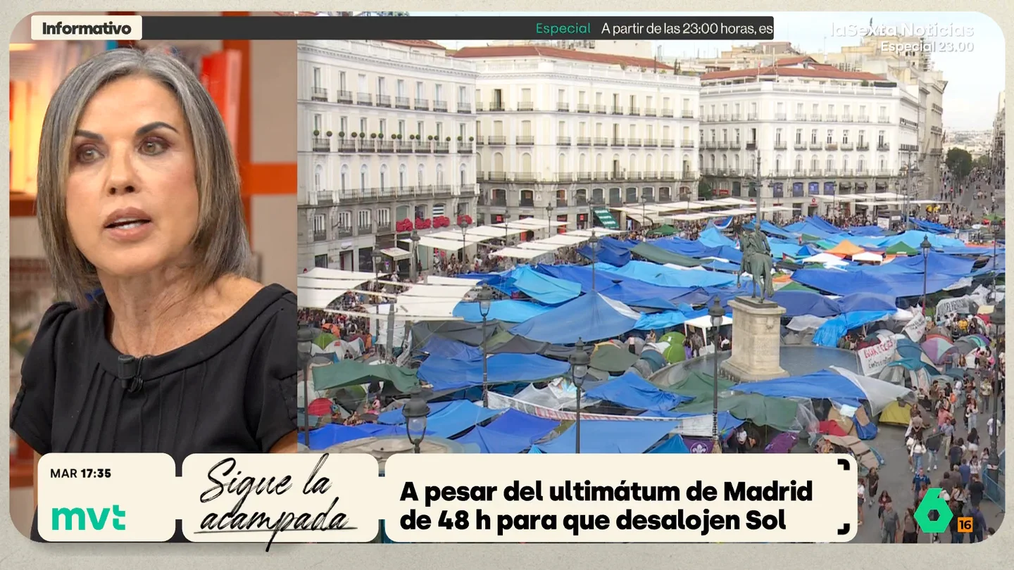 Almeida dice que van a desalojar a los acampados en Sol y Bea de Vicente explica si se puede o no Almeida dice que van a desalojar a los acampados en Sol y Bea de Vicente explica si se puede o no