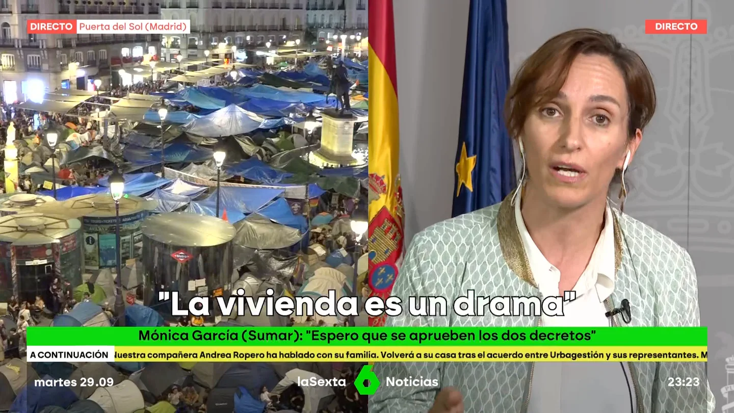 Mónica García cree que "la sociedad se ha roto" tras el desahucio de Maricarmen: "Las movilizaciones nos piden un cambio de modelo" monica-garcia-manis