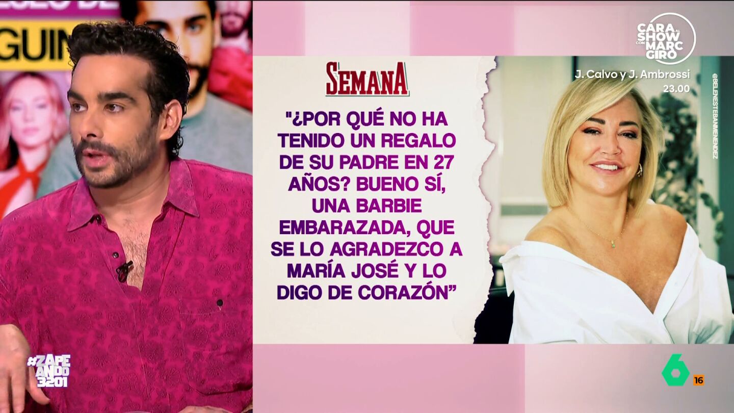 Juan Sanguino analiza la &uacute;ltima entrevista de Bel&eacute;n Esteban, en la que habla de la relaci&oacute;n de Jesul&iacute;n con su hija, as&iacute; como la reacci&oacute;n de Juls Janeiro, amenazando con demanda: "Imaginad la que se liar&iacute;a si Jesul&iacute;n de Ubrique demandara a Bel&eacute;n Esteban", comenta.