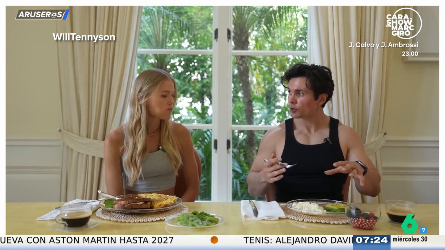 "No es vida": Alfonso Ar&uacute;s flipa con el youtuber que prueba la dieta de una modelo de Victoria's Secret