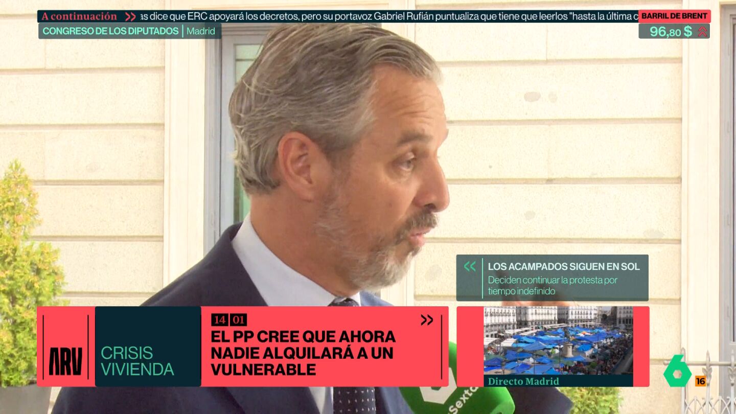 Juan Bravo (PP), en contra del decreto de vivienda: "Para proteger a los vulnerables, hay que hacer justo lo contrario de lo que propone el Gobierno"