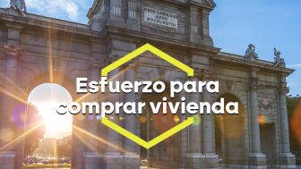 Esfuerzo para comprar vivienda.