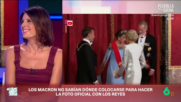 La experta en protocolo Mar&iacute;a Jos&eacute; G&oacute;mez y Verd&uacute; analiza algunos errores durante la cena de gala de Emmanuel Macron con los reyes Felipe VI y Letizia: "Esto ya lo deber&iacute;an tener aprendido, porque no es la primera vez que acuden".
