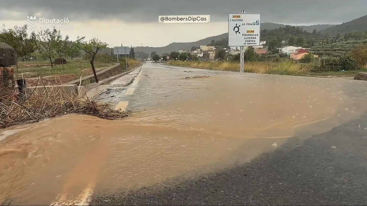 Lluvias en la provincia de Castellón. Lluvias en la provincia de Castellón.