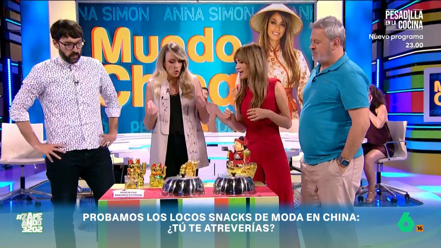 La colaboradora ha tra&iacute;do al programa varios platos, muy t&iacute;picos del pa&iacute;s asi&aacute;tico, para que los degusten los zapeadores. Descubre sus reacciones en el v&iacute;deo principal. 