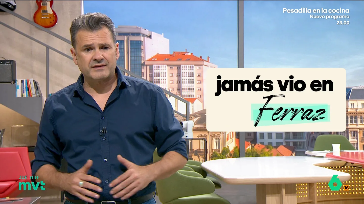 Iñaki López, sobre Almeida y la acampada de Sol: "Nos advierte de una violencia inminente que, por lo que sea, jamás vio en Ferraz" Iñaki López hace una reflexión repleta de ironía sobre las amenazas que ve Almeida en la acampada de Sol, desde el cuchillo cebollero "preparado para subvertir el orden constitucional" a los hornillos "que lo mismo calientan lentejas veganas que derriban monarquías constitucionales".