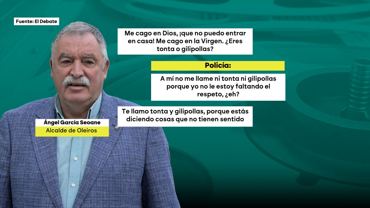 Reclaman la dimisi&oacute;n del alcalde de Oleiros (A Coru&ntilde;a) tras insultar a una polic&iacute;a municipal: "Tr&aacute;eme el coche de inmediato, me cago en Dios"