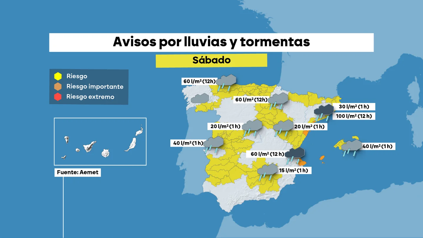 El temporal golpea la Comunidad Valenciana con riadas y casi un centenar de incidencias y deja 15 comunidades en aviso El temporal golpea la Comunidad Valenciana con riadas y casi un centenar de incidencias y deja 15 comunidades en aviso