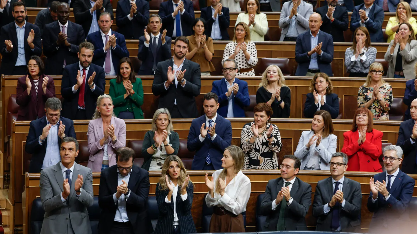 El grupo socialista, en el Congreso El grupo socialista, en el Congreso