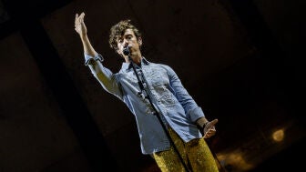 El artista Guitarricadelafuente durante su &uacute;ltimo concierto de su gira en el Movistar Arena, en Madrid.