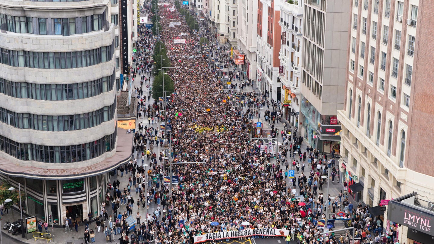 Manifestaci&oacute;n por la vivienda en Madrid. 