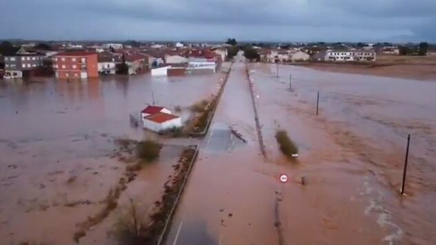 Inundaciones en Madrigueras (Albacete)