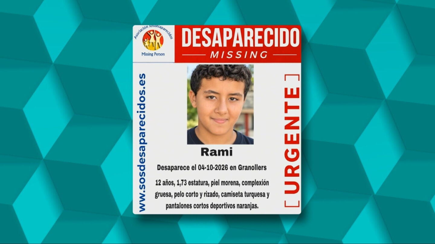 Los Mossos buscan a Rami, un ni&ntilde;o con autismo de 12 a&ntilde;os desaparecido en Granollers durante el temporal