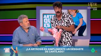 El fisioterapeuta de Zapeando nos muestra, rodilla de vaca mediante, c&oacute;mo se produce la artrosis, qu&eacute; zonas son m&aacute;s proclives a sufrirla y qu&eacute; dicen los estudios y ensayos sobre las mejores formas para mejorar la calidad de vida.