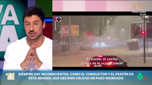 Francisco Cacho explica qu&eacute; hacer si una inundaci&oacute;n te sorprende dentro del coche: "Mantener la calma y desabrocharnos primero el cintur&oacute;n"