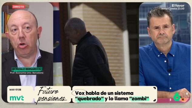Gonzalo Bernardos ve "viable" el sistema de pensiones "con alg&uacute;n ajuste": "A trabajadores o a jubilados no les gustar&aacute;"